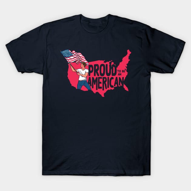 Proud to Be an American // American Patriot USA T-Shirt by SLAG_Creative